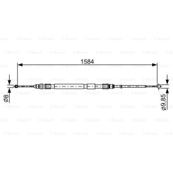 trosas, stovėjimo stabdys
                                BOSCH                                                1987482491, B