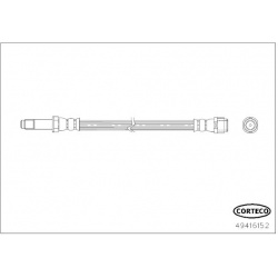 stabdžių žarnelė
                                CORTECO                                                49416152, CORTECO