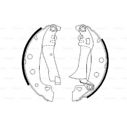 stabdžių trinkelių komplektas
                                BOSCH                                                0986487