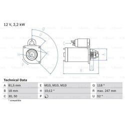 Starteris
                                BOSCH                                                0986023180, BOSCH, 0986023180,