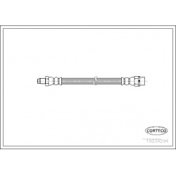 stabdžių žarnelė
                                CORTECO                                                19034294, CORTECO