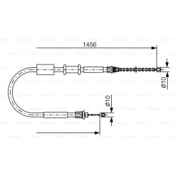trosas, stovėjimo stabdys
                                BOSCH                                                1987477384, B