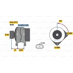 kintamosios srovės generatorius
                                BOSCH                                                0986080