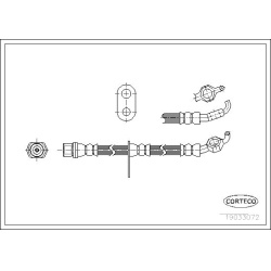 stabdžių žarnelė
                                CORTECO                                                19033072, CORTECO
