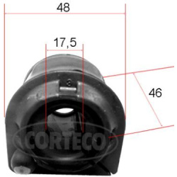 Skersinio stabilizatoriaus įvorių komplektas
                                CORTECO                                       