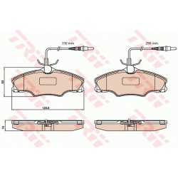 stabdžių trinkelių rinkinys, diskinis stabdys
TRW