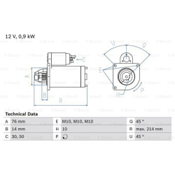 Starteris
                                BOSCH                                                0986013270, BOSCH, 0986013270,