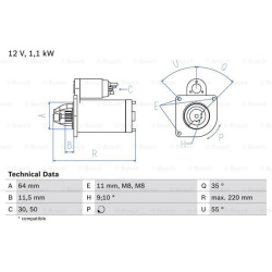 Starteris
                                BOSCH                                                0986018880, BOSCH, 0986018880,