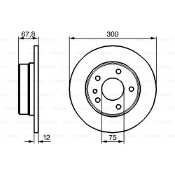 stabdžių diskas (1vnt)
                                BOSCH                                                0986478322, BOS