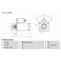 Starteris
                                BOSCH                                                0986015150, BOSCH, 0986015150,