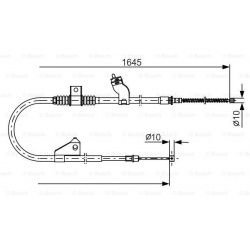 trosas, stovėjimo stabdys
                                BOSCH                                                1987482275, B