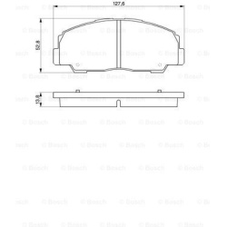 stabdžių trinkelių rinkinys, diskinis stabdys
                                BOSCH                                       