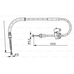 trosas, stovėjimo stabdys
                                BOSCH                                                1987482231, B