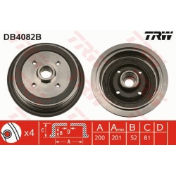 stabdžių būgnas
                                TRW                                                DB4082B, TRW, DB4082B, 