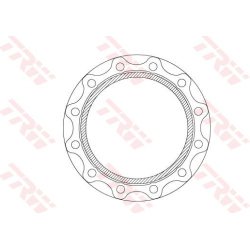 stabdžių diskas (1vnt) TRW SINGLE
                                                DF5034S, TRW, DF5034S, auto detalė