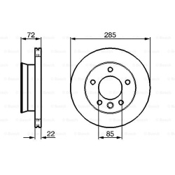 stabdžių diskas (1vnt)
                                BOSCH                                                0986479212, BOS