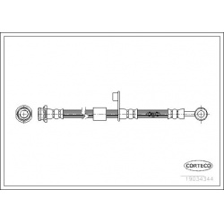 stabdžių žarnelė
                                CORTECO                                                19034344, CORTECO