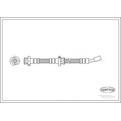 stabdžių žarnelė
                                CORTECO                                                19035341, CORTECO