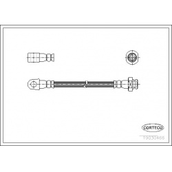 stabdžių žarnelė
                                CORTECO                                                19030466, CORTECO