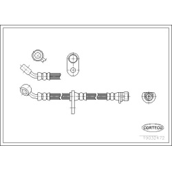 stabdžių žarnelė
                                CORTECO                                                19032472, CORTECO