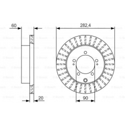 stabdžių diskas (1vnt)
                                BOSCH                                                0986479V40, BOS
