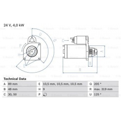 Starteris
                                BOSCH                                                0986017240, BOSCH, 0986017240,