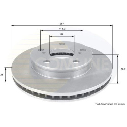 stabdžių diskas (1vnt)
                                COMLINE                                                ADC2504V, COM