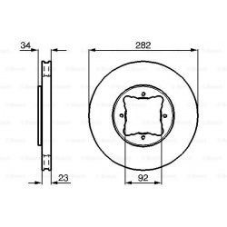 stabdžių diskas (1vnt)
                                BOSCH                                                0986478448, BOS