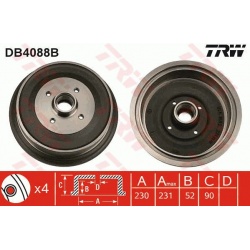 stabdžių būgnas
                                TRW                                                DB4088B, TRW, DB4088B, 