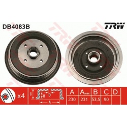 stabdžių būgnas
                                TRW                                                DB4083B, TRW, DB4083B, 