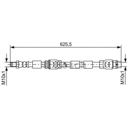 stabdžių žarnelė
                                BOSCH                                                1987481589, BOSCH, 