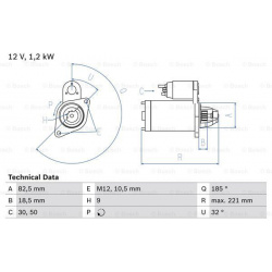 Starteris
                                BOSCH                                                0986017920, BOSCH, 0986017920,