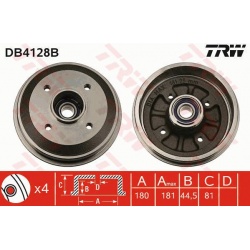 stabdžių būgnas
                                TRW                                                DB4128B, TRW, DB4128B, 