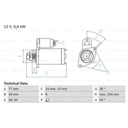 Starteris
                                BOSCH                                                0986012301, BOSCH, 0986012301,