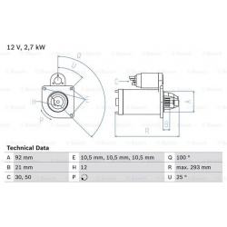 Starteris
                                BOSCH                                                0986010950, BOSCH, 0986010950,