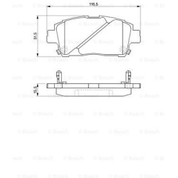 stabdžių trinkelių rinkinys, diskinis stabdys
                                BOSCH                                       