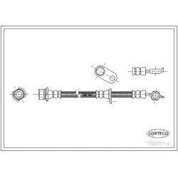 stabdžių žarnelė
CORTECO 19032714, CORTECO