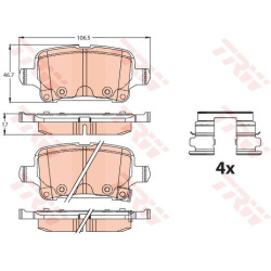 stabdžių trinkelių rinkinys, diskinis stabdys
                                TRW                                         