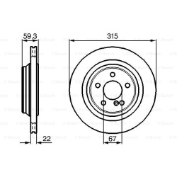 stabdžių diskas (1vnt)
BOSCH 0986478966, BOS
