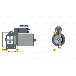 Starteris
                                BOSCH                                                0001148009, BOSCH, 0001148009,