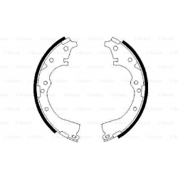 stabdžių trinkelių komplektas
BOSCH 0986487