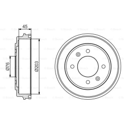 stabdžių būgnas
                                BOSCH                                                0986477234, BOSCH, 09