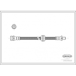 stabdžių žarnelė
                                CORTECO                                                19033008, CORTECO