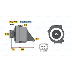 kintamosios srovės generatorius
                                BOSCH                                                0986041