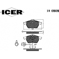 Stabdžių kaladėlės priekinės
ICER 181191, ICER, 181191, a