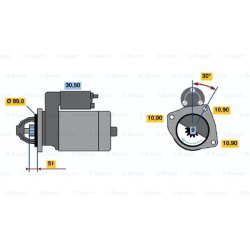 Starteris
                                BOSCH                                                0986011240, BOSCH, 0986011240,