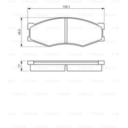 stabdžių trinkelių rinkinys, diskinis stabdys
                                BOSCH                                       