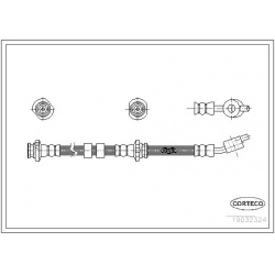 stabdžių žarnelė
CORTECO 19032324, CORTECO