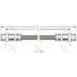 stabdžių žarnelė
                                TRW                                                PHA167, TRW, PHA167, 