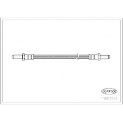 stabdžių žarnelė
                                CORTECO                                                19018754, CORTECO